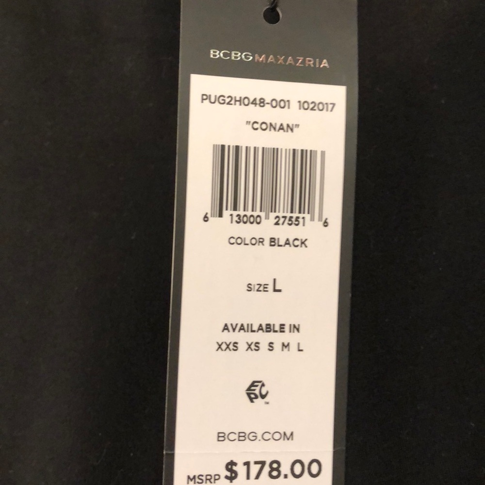 BCBGMAXAZRIA Conan black leggings size L